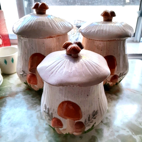 Vintage Other - Vintage Arnels mushroom canisters
